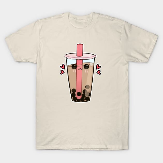 Kawaii bubble tea T-Shirt by nekomachines